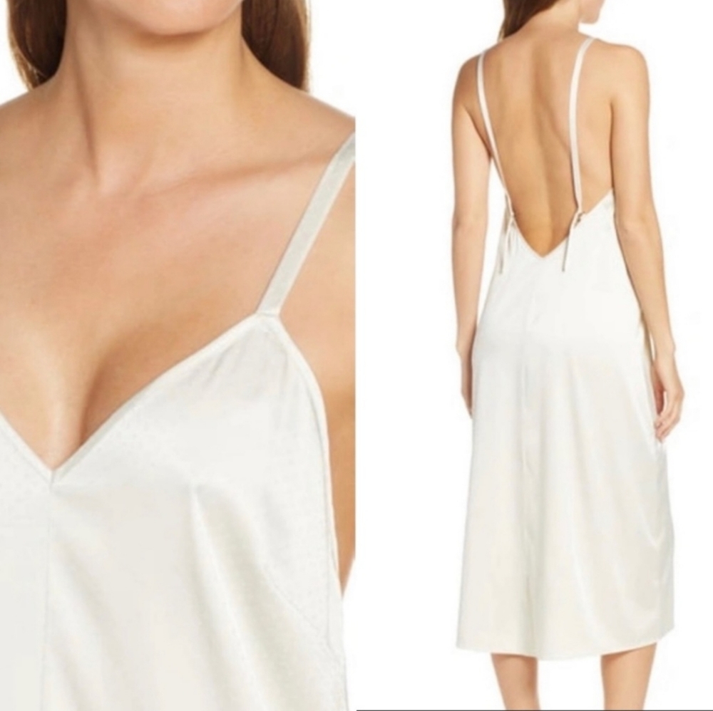 Something Navy slip dress